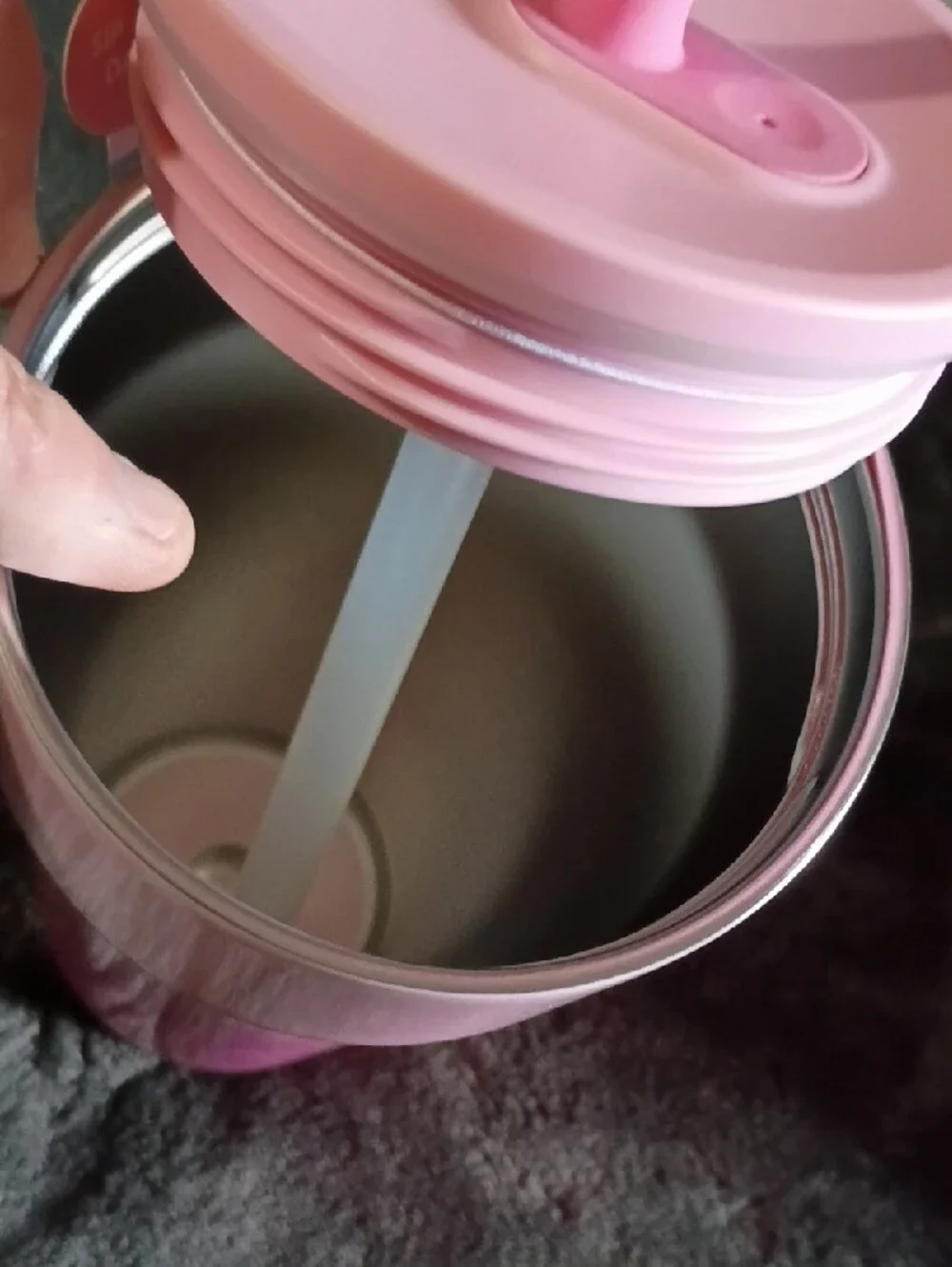 Pink Gradient Insulated Kids Tumbler with Straw